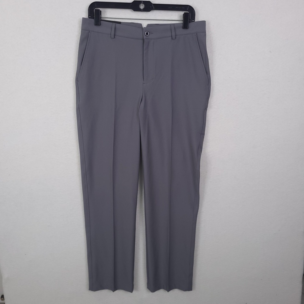 Dunning Pants Mens 32x30 Gray Golf Stretch Performance Chino D7S13P067